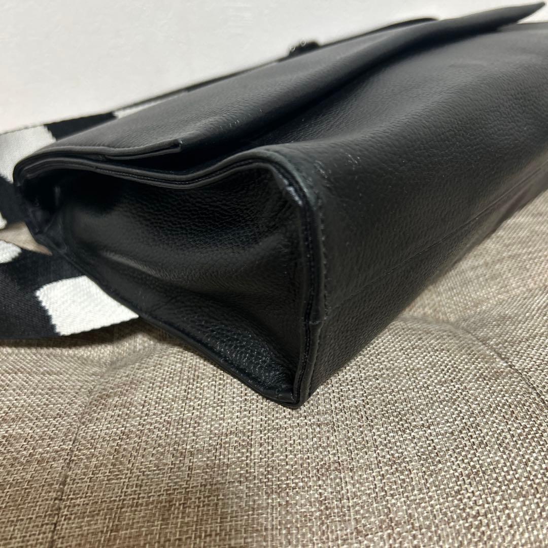 ear PAPILLONNER ダルメシアン柄　ワイドテープ　ショルダーバッグ