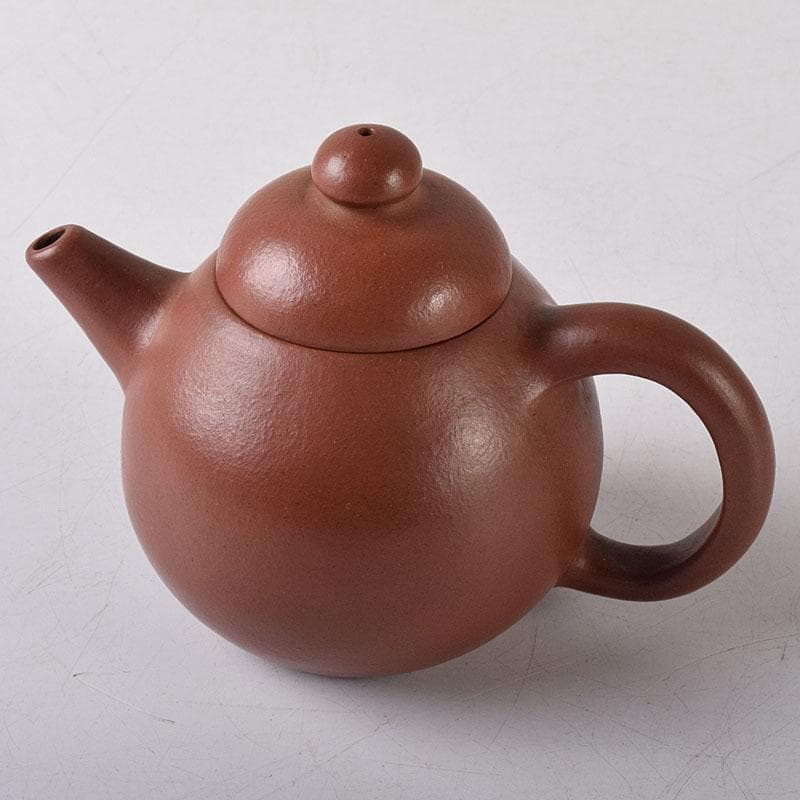 Tetsai　中国　紫砂　朱泥　漢詩刻　急須　茶壷　V　R8597