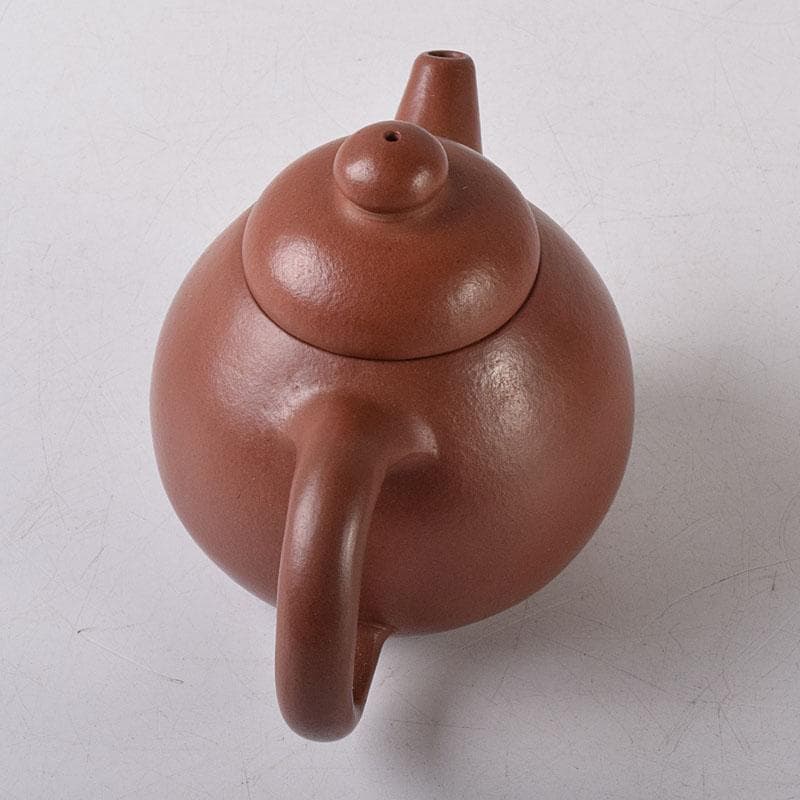 Tetsai　中国　紫砂　朱泥　漢詩刻　急須　茶壷　V　R8597