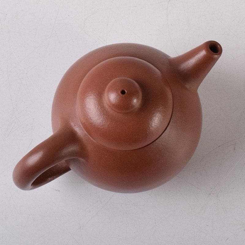 Tetsai　中国　紫砂　朱泥　漢詩刻　急須　茶壷　V　R8597