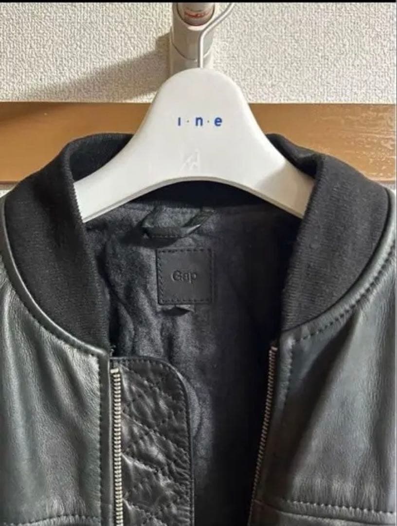 OLD GAP レザージャケット 牛革 Lサイズ　短丈90s ボンバージャケット