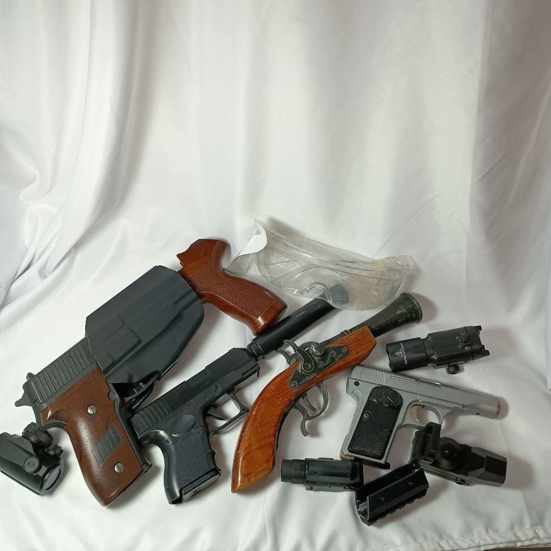 トイガンセット 他　ホルスター、サイト等