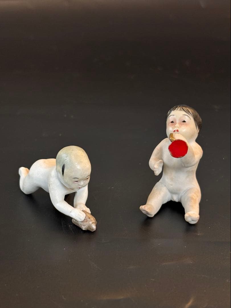 大珍品　戦前のオールビスクドール　日本製　瀬戸ノベルティ　和製ビスクドール