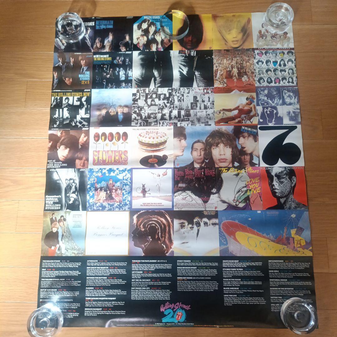ROLLING STONES 1983 結成20周年記念ポスター☆レア
