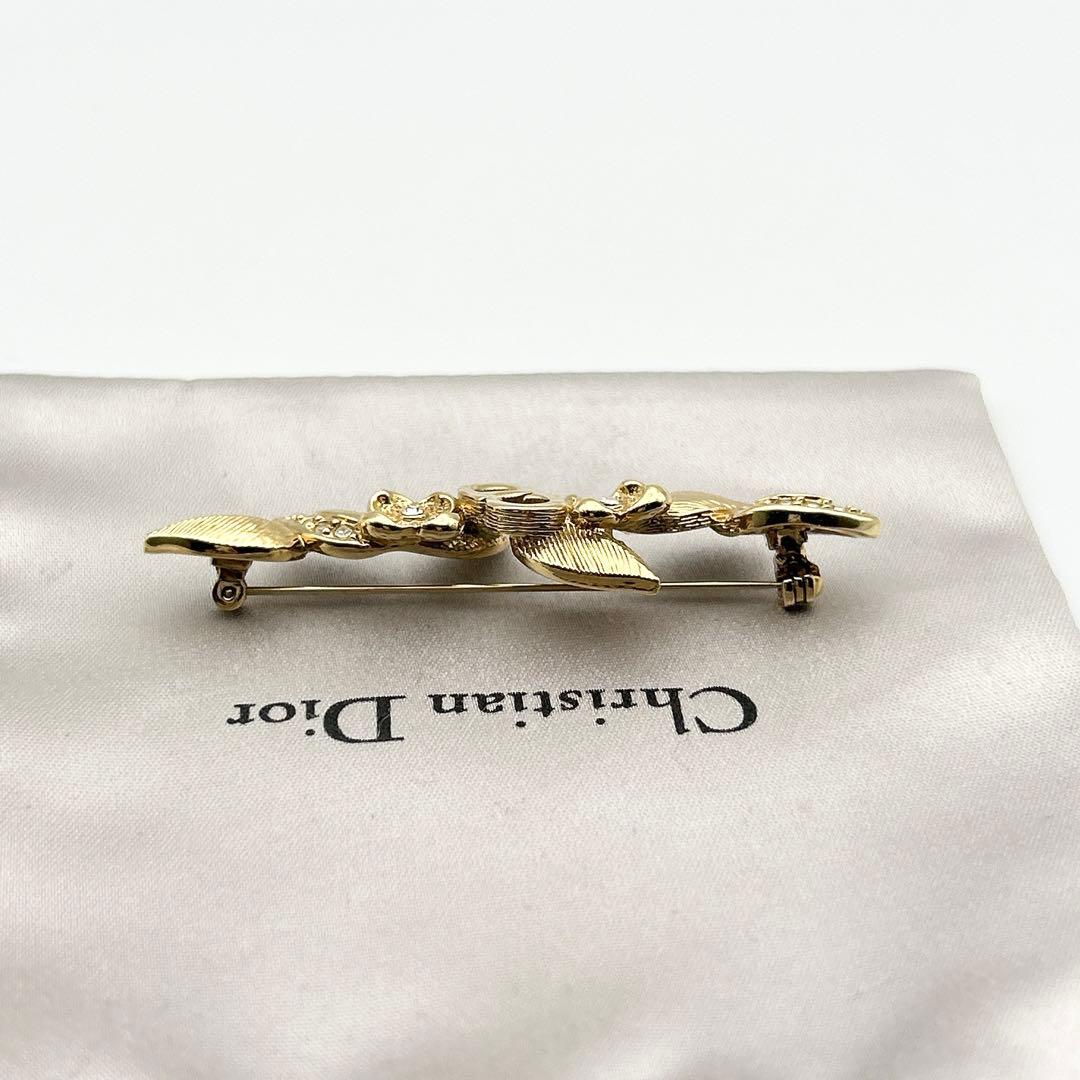 2398 極美品✨Dior　ブローチ　CD　ロゴ　希少　刻印