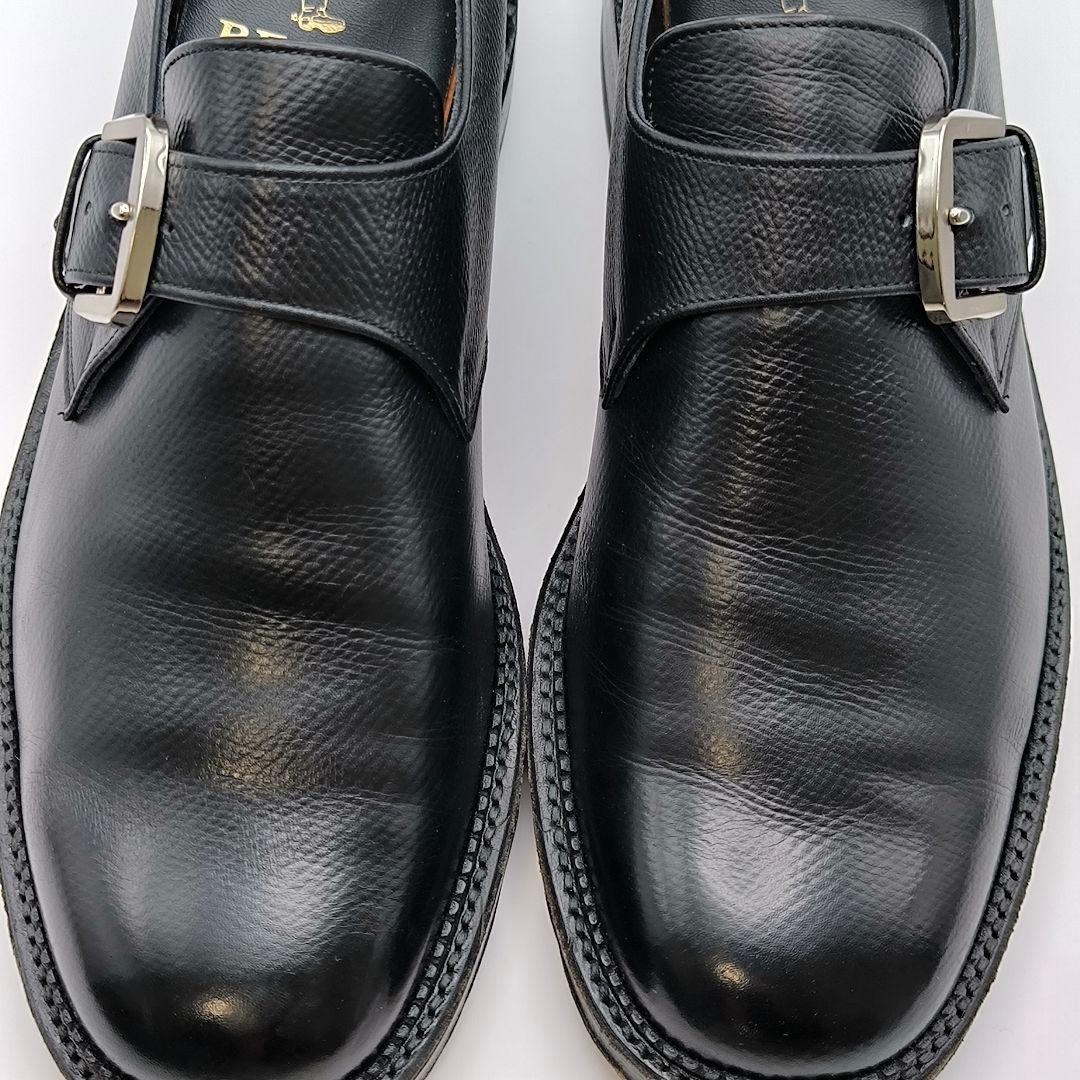 極美品 リーガル 25.5cm 2E ブラック 黒 モンクストラップ ブラック