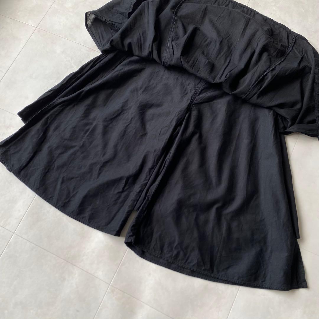 【希少】 KAPITAL オーロラエプロンパンツ キュロット スカート 黒 S