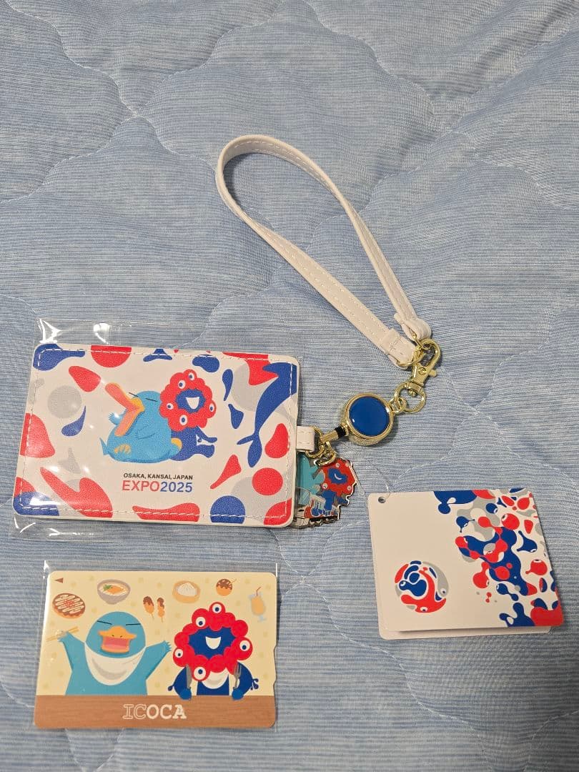 e*i様 完売品　万博限定ミャクミャク記念ICOCA + 合皮パスケースセット