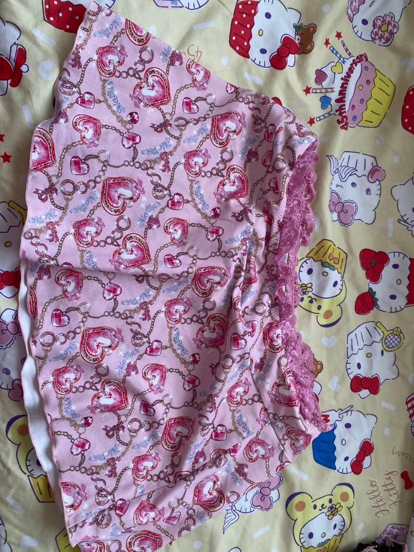 ＭＡＲＳ　ピンク ハート チェーン プリント 水着