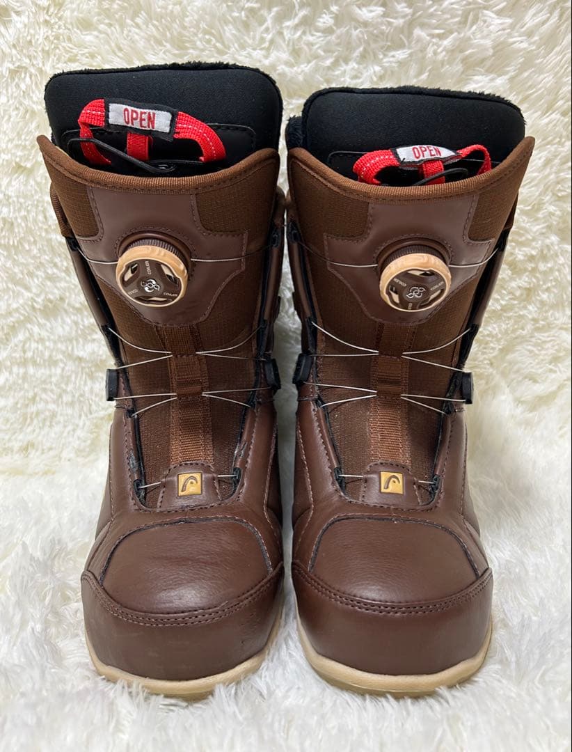 【美品】HEAD【TRUE BOA】26㎝　ヘッド　スノーボードブーツ　ブラウン