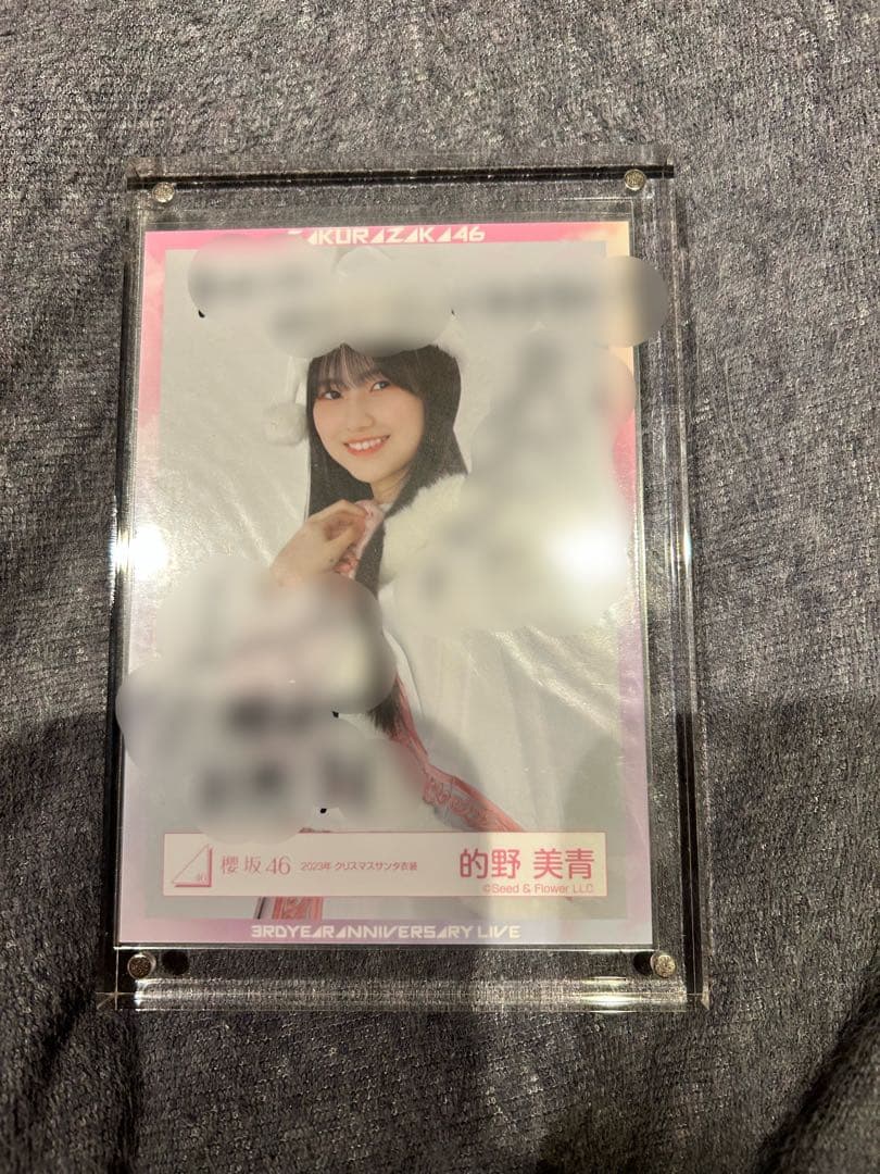 的野美青サイン生写真　2023年クリスマスサンタ衣装