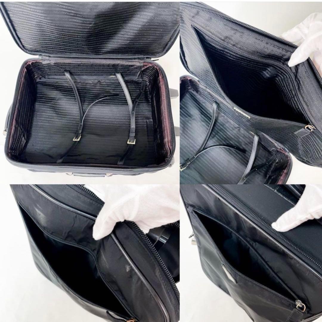【正規品】プラダ PRADA ギャラカード キャリーケース V196 鍵付 黒