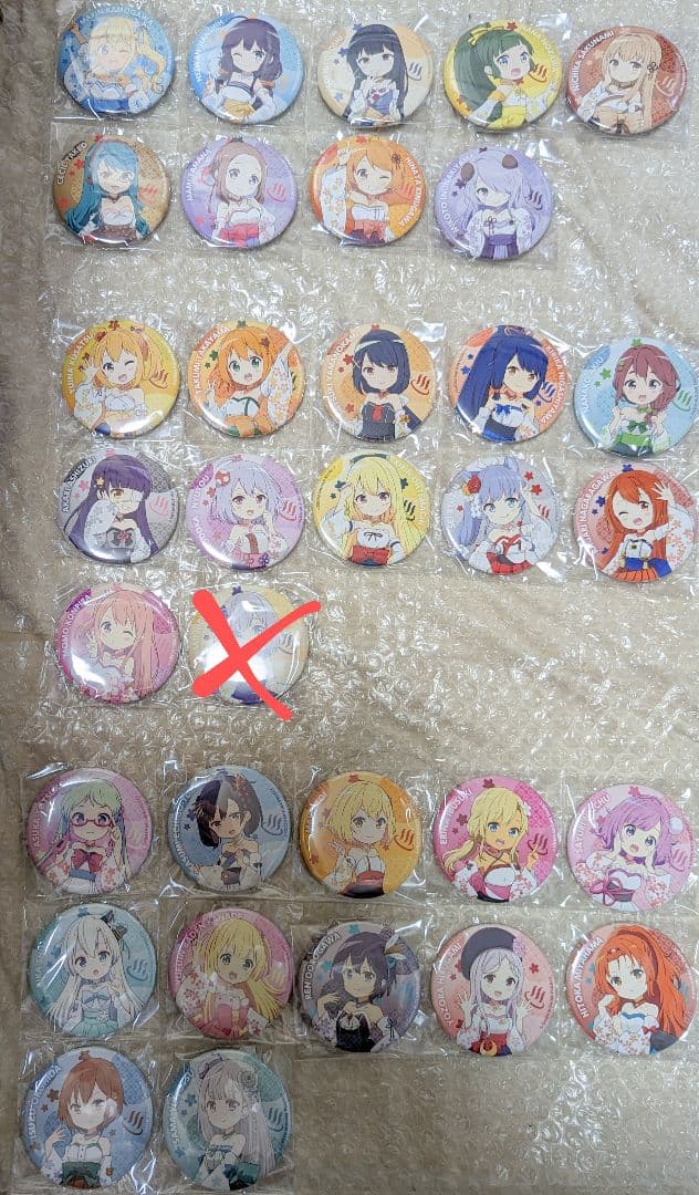 「温泉むすめ」個人サポーター返礼品2022缶バッジ(鈍川まなみ無し)