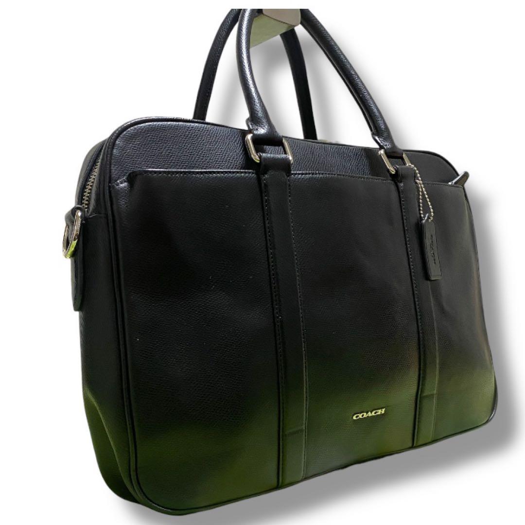 COACH コーチ　2wayビジネスバッグ　メトロポリタン　レザー　ブラック