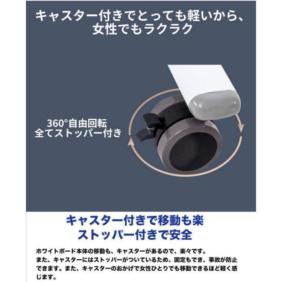 超お得‼　中古　ホワイトボード 移動式 両面 幅180cm 高さ90cm