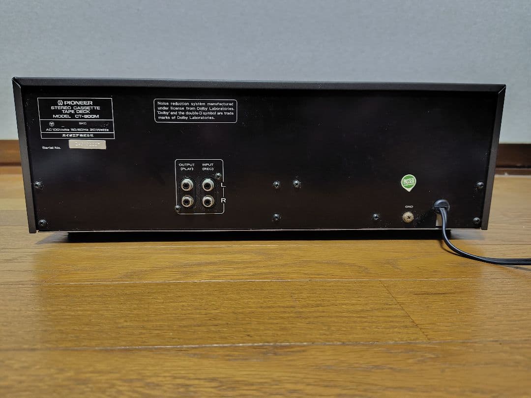 Pioneer CT-600M カセットデッキ　ジャンク
