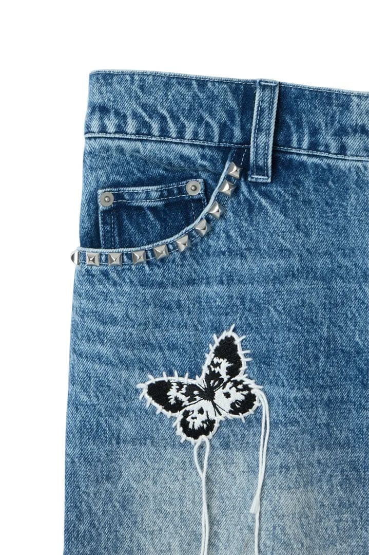 LiSAプロデュースブランドROY 『クラッシュデニムパンツ』