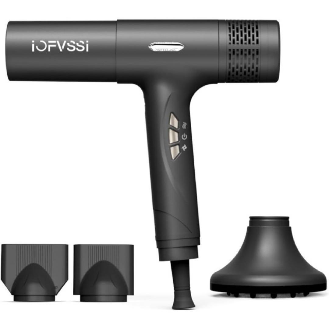 IOFVSSIドライヤー 速乾 大風量 ヘアドライヤー 高濃度マイナスイオン搭載