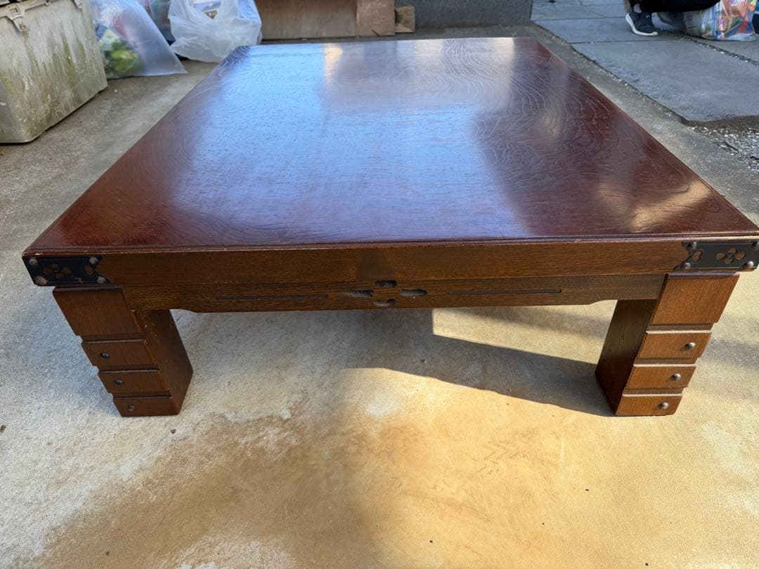 アンティーク 座卓 和家具 木製 ローテーブル 古民具 民芸調 和モダン 座敷机