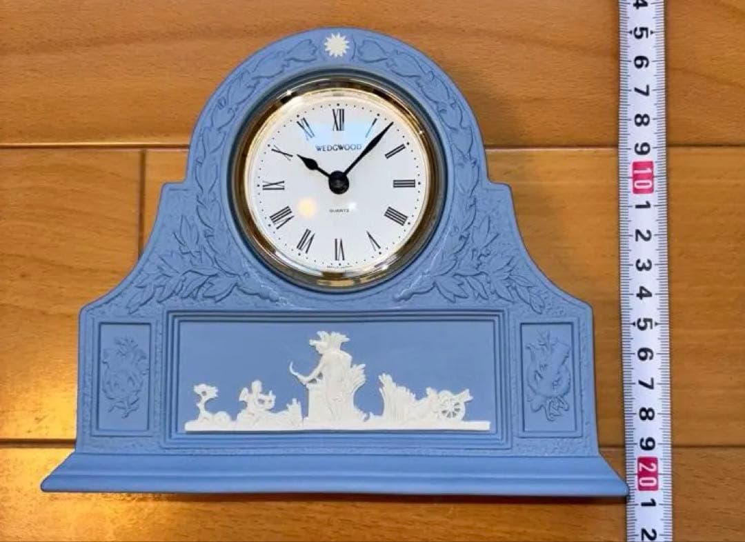  ブルー 置時計 装飾的なデザイン