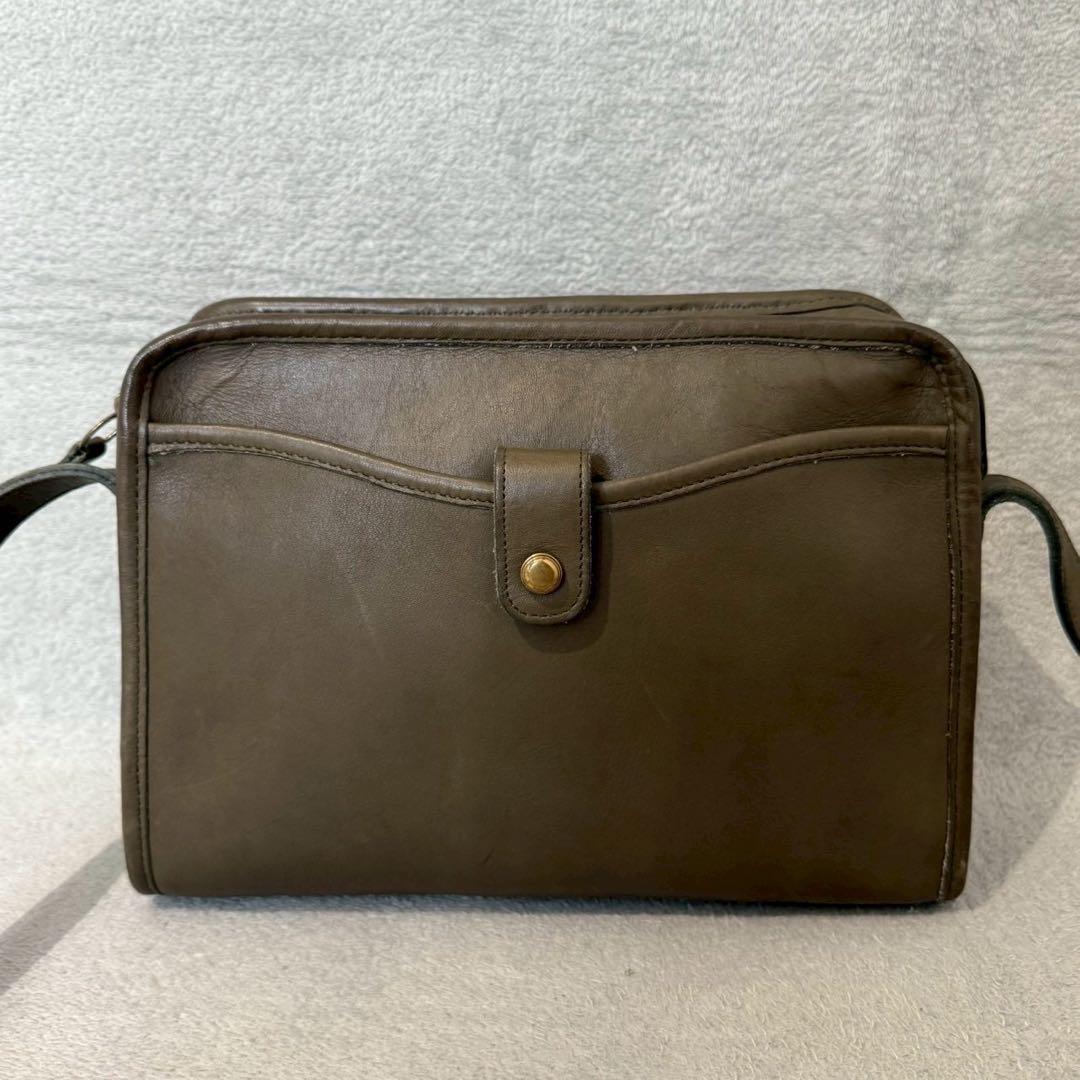 バッグ Vintage Coach Olive Green Fulton Bag