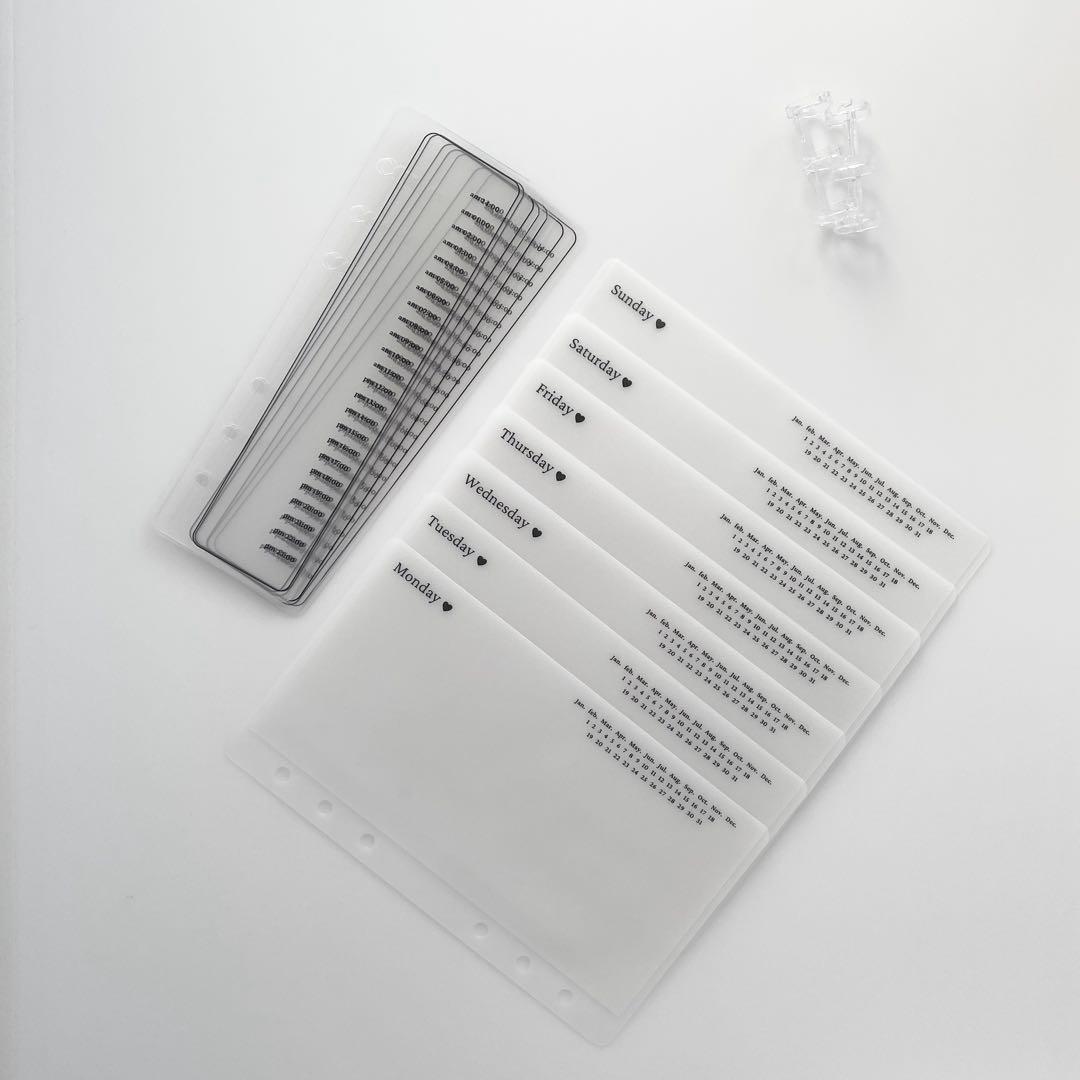 早い者勝ち　韓国　貯金　バインダー　カバー　リフィル　デイリー