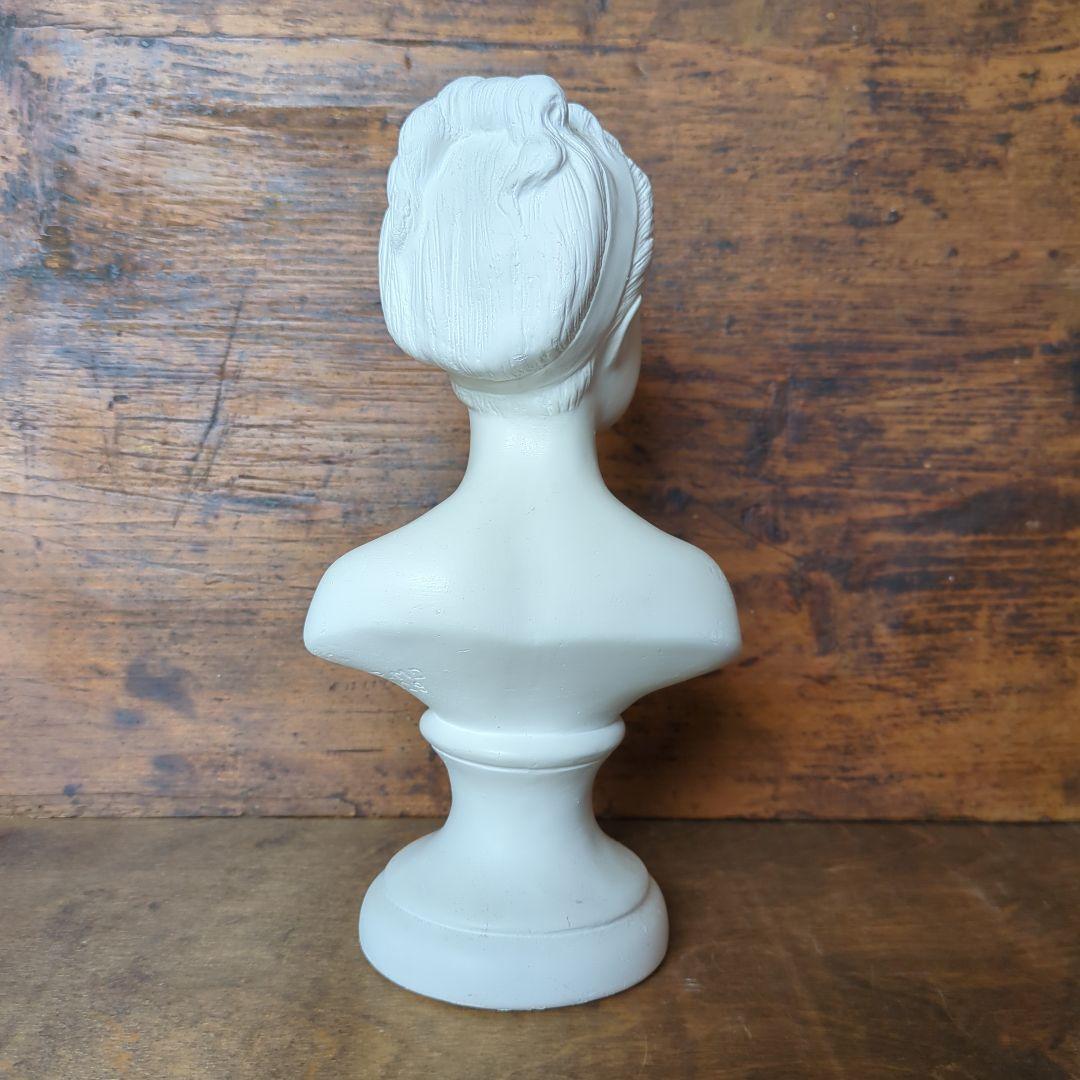 胸像 少女 石膏 フランス製 ヴィンテージ
