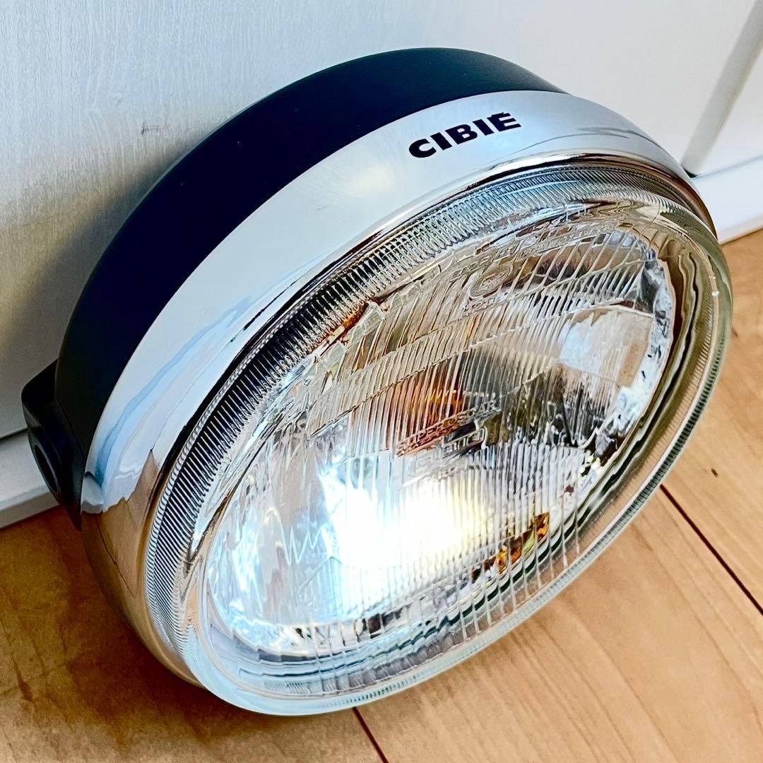 当時物 シビエ 凹み ヘッドライト 美品 CIBIE マーシャル