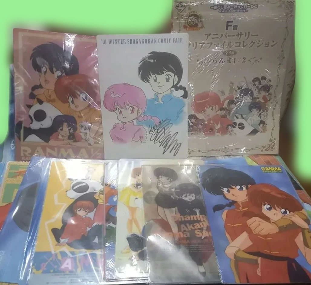 激レア☆当時☆らんま1/2☆下敷き☆24枚セット☆コミックフェア付☆ファイル付き