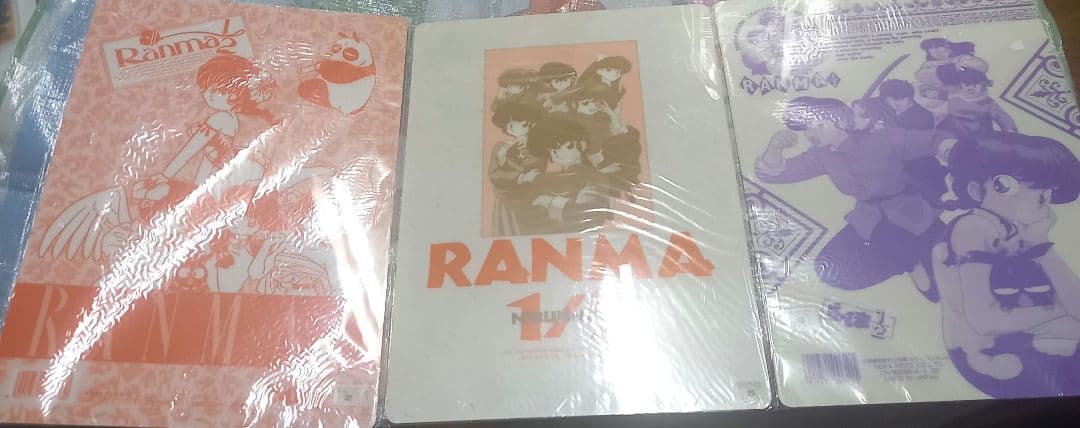 激レア☆当時☆らんま1/2☆下敷き☆24枚セット☆コミックフェア付☆ファイル付き