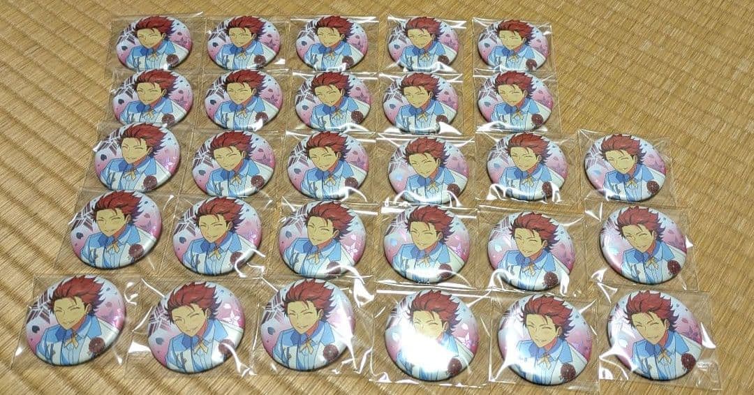 あんスタ 鬼龍紅郎 3周年 感謝祭 白スーツ 缶バッジセット