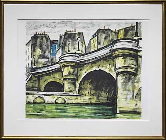 荻須高徳 【ル・ポンヌフ】 リトグラフ