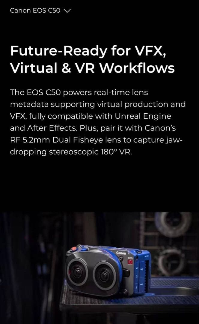 レンズ(単焦点) Canon RF 5.2mm F2.8L DUAL