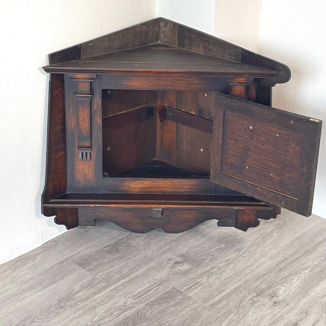 【最終値下げ】アンティーク 家具 ハンギング コーナーキャビネット 126A