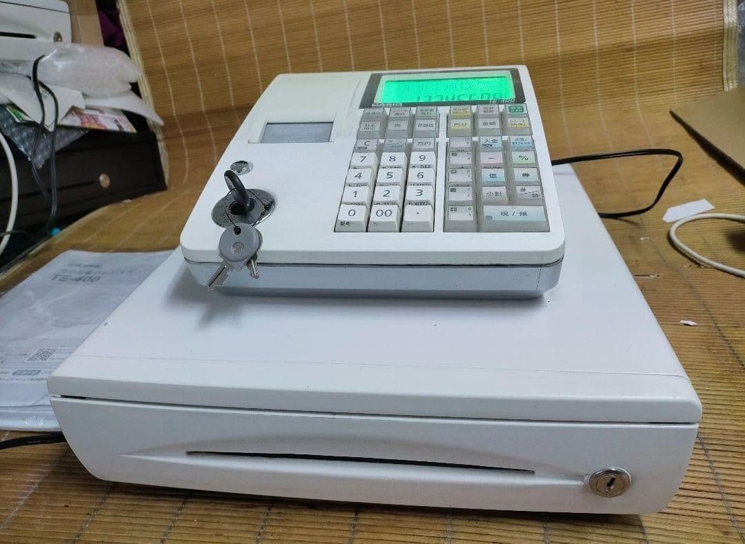 カシオレジスター　TE-400　フル設定無料　PC連携売上管理　919100