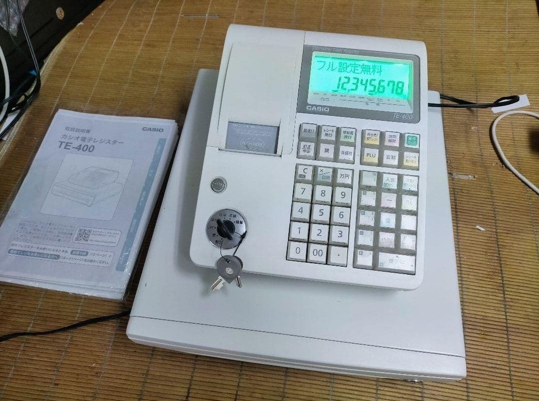 カシオレジスター　TE-400　フル設定無料　PC連携売上管理　919100