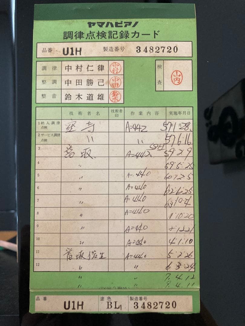 YAMAHA アップライトピアノ U1H 黒