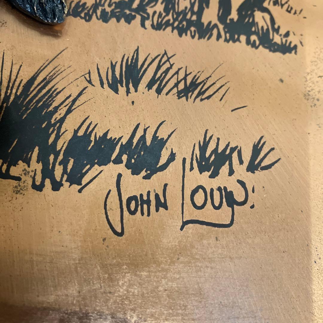 ZULU WARRIOR John Louw 3D アート 当時物 壁掛け 銅板