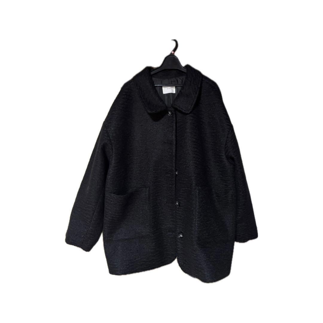 hinari ステンレスカラーシャギーミドルコート