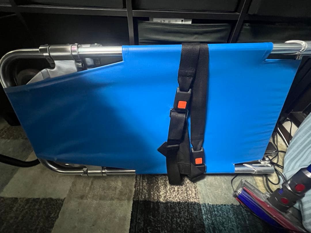 MATSUNAGA 折りたたみ式担架 青