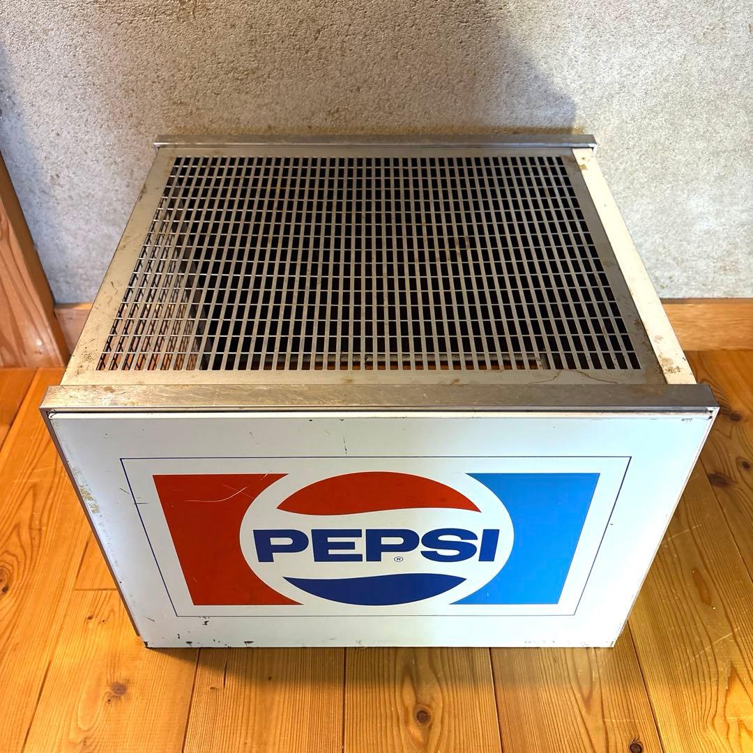 70’s ペプシコーラ　シェルフ　ボックス　USA ストアディスプレイ　看板
