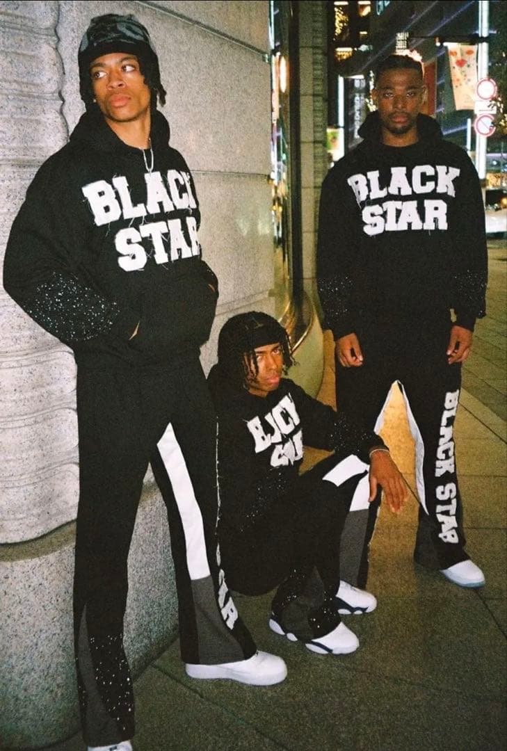 BLACK STAR セットアップ ブラック Mサイズ