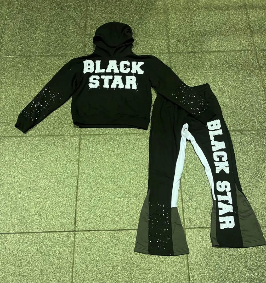 BLACK STAR セットアップ ブラック Mサイズ