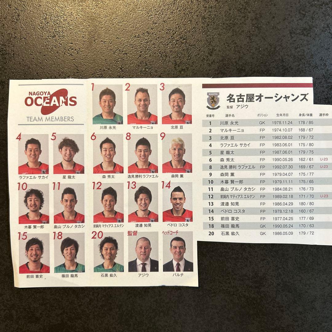 名古屋オーシャンズ 選手サイン集