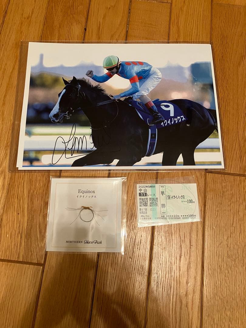 イクイノックス　鬣　たてがみ　2022 有馬記念　C・ルメール直筆サイン