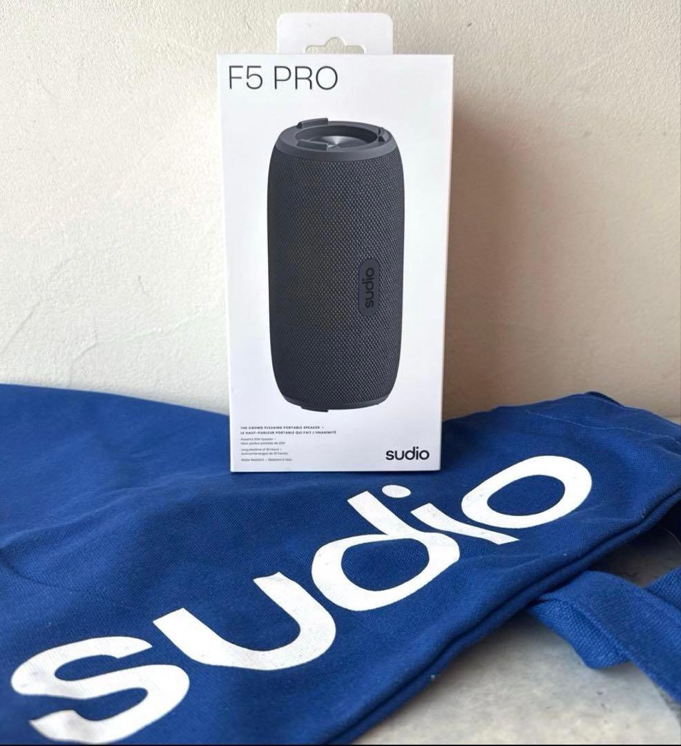 【美品•新品】sudio F5 PRO ワイヤレススピーカー　インテリア 黒