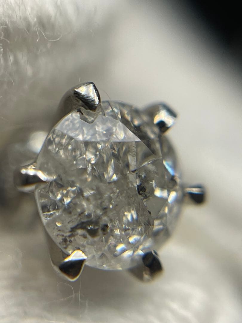 chihuahua_love 天然ダイヤモンド Pt900ピアス