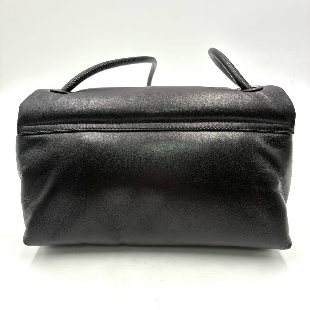 未使用級 アミパリス Voulez-Vous ショルダーバッグ レザー ブラック