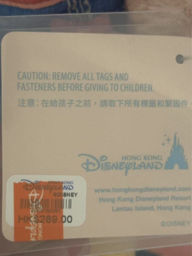 専用　お顔厳選　香港ディズニー　春日　リーナベルSSぬいぐるみ