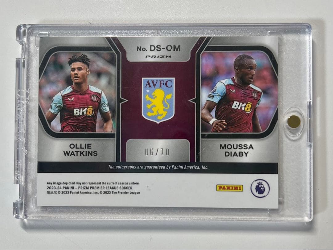 その他 Moussa Diaby & Ollie Watkins auto 06/10